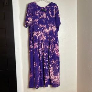 Acid dye purple dress